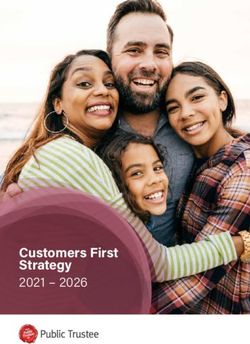 Customers First Strategy 2021 - 2026 - Public Trustee