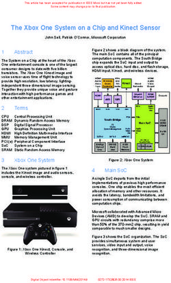The Xbox One System on a Chip and Kinect Sensor