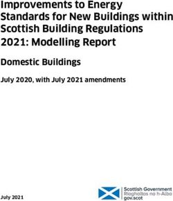 Improvements to Energy Standards for New Buildings within Scottish Building Regulations 2021: Modelling Report - Domestic Buildings