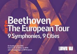 Beethoven The European Tour 9 Symphonies, 9 Cities - On Sunday, 6 June 2021 from 12.45-22.30 live on ARTE and in six languages on ARTE Concert ...