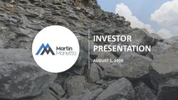 INVESTOR PRESENTATION - AUGUST 1, 2019 - Investor Relations