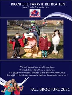 FALL BROCHURE 2021 - Branford Parks and Recreation ...