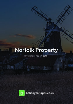 Norfolk Property Investment Report 2016 - Holiday Cottages