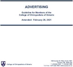ADVERTISING Guideline for Members of the College of Chiropodists of Ontario Amended: February 26, 2021