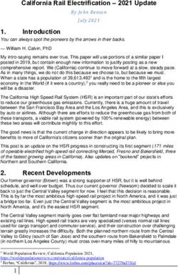 California Rail Electrification - 2021 Update