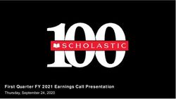 First Quarter FY 2021 Earnings Call Presentation - Thursday, September 24, 2020 ADD COVER IMAGE HERE - Investor ...