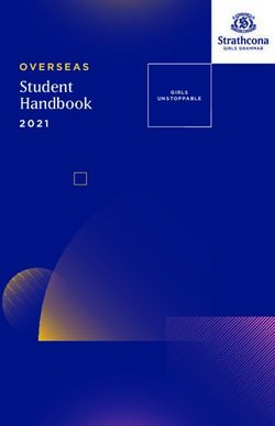 Student Handbook GIRLS UNSTOPPABLE - Strathcona Baptist Girls Grammar School