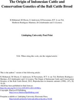The Origin of Indonesian Cattle and Conservation Genetics of the Bali Cattle Breed