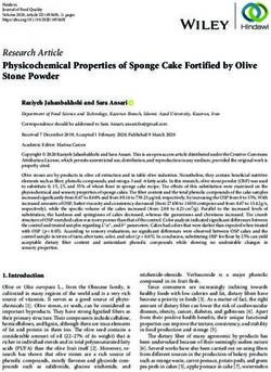 Physicochemical Properties of Sponge Cake Fortified by Olive Stone Powder