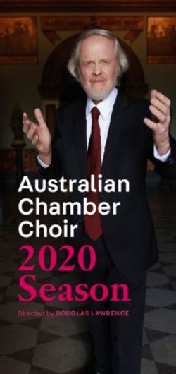 2020 Season Australian Chamber Choir - Directed by DOUGLAS LAWRENCE
