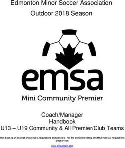 Edmonton Minor Soccer Association Outdoor 2018 Season - Emsa