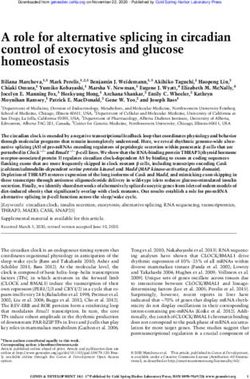 A role for alternative splicing in circadian control of exocytosis and glucose homeostasis - Genes Dev