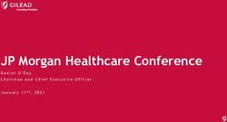 JP Morgan Healthcare Conference - Daniel O'Day Chairman and Chief Executive Officer January 11th, 2021