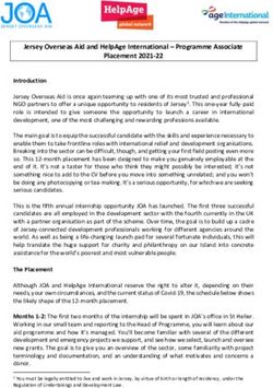 Jersey Overseas Aid and HelpAge International - Programme Associate Placement 2021-22