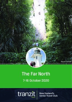 The Far North 7-16 October 2020 - New Zealand's Senior Travel Club - Tranzit Tours