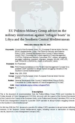 EU Politico-Military Group advice on the military intervention against "refugee boats" in Libya and the Southern Central Mediterranean