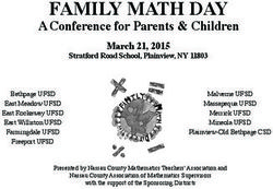 FAMILY MATH DAY A Conference for Parents & Children