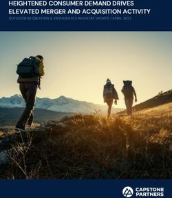 HEIGHTENED CONSUMER DEMAND DRIVES ELEVATED MERGER AND ACQUISITION ACTIVITY - OUTDOOR RECREATION & ENTHUSIASTS INDUSTRY UPDATE | APRIL 2021