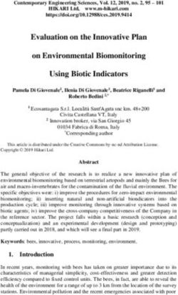 Evaluation on the Innovative Plan on Environmental Biomonitoring Using Biotic Indicators