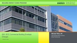 2021 IECC Commercial Building Envelope Changes - BUILDING ENERGY CODES PROGRAM - Michael Tillou, PE
