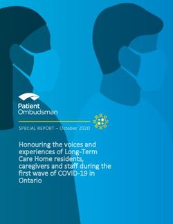 Honouring the voices and experiences of Long-Term Care Home residents, caregivers and staff during the first wave of COVID-19 in Ontario
