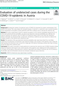 Evaluation of undetected cases during the COVID-19 epidemic in Austria
