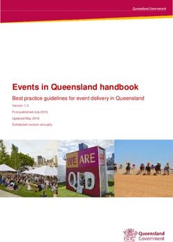 Events in Queensland handbook - Best practice guidelines for event delivery in Queensland Version 1.3 First published July 2016 Updated May 2018 ...
