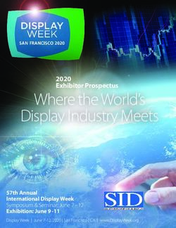 Where the World's Display Industry Meets - 2020 Exhibitor Prospectus - 57th Annual International Display Week