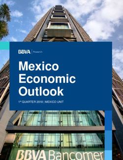 Mexico Economic Outlook - 1st QUARTER 2018 | MEXICO UNIT - BBVA Research