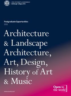 Architecture & Landscape Architecture, Art, Design, History of Art & Music - Postgraduate Opportunities 2021 - The ...