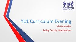 Y11 Curriculum Evening - Mr Fernandes Acting Deputy Headteacher - Bristol Free School