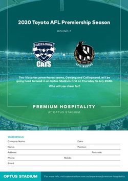 2020 Toyota AFL Premiership Season - Optus Stadium