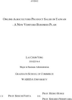 A NEW VENTURE BUSINESS PLAN - ONLINE AGRICULTURE PRODUCT SALES IN TAIWAN - Core