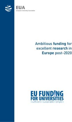 EU FUND NG FOR UNIVERSITIES - Ambitious funding for excellent research in Europe post-2020 - European University Association