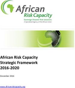 African Risk Capacity Strategic Framework 2016-2020 - December 2016 www.africanriskcapacity.org