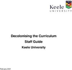 Decolonising the Curriculum Staff Guide Keele University
