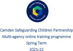Camden Safeguarding Children Partnership Multi-agency online training programme Spring Term 2021-22
