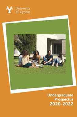 UNIVERSITY of CYPRUS - 2020-2022 Undergraduate Prospectus