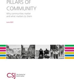 PILLARS OF COMMUNITY Why communities matter and what matters to them - June 2021 - The Centre for Social Justice