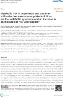Metabolic risk in depression and treatment with selective serotonin reuptake inhibitors: are the metabolic syndrome and an increase in ...