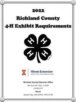 Richland County 4-H Exhibit Requirements 2022 - Richland County Extension Office Hours - Illinois ...