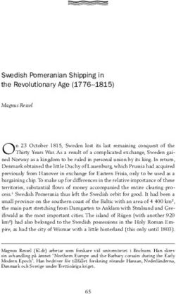 Swedish Pomeranian Shipping in the Revolutionary Age (1776-1815)