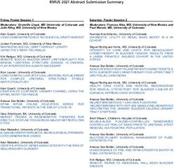 RMUS 2021 Abstract Submission Summary