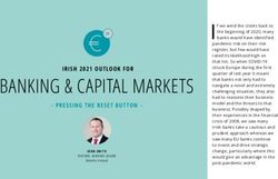 BANKING & CAPITAL MARKETS - IRISH 2021 OUTLOOK FOR - Deloitte