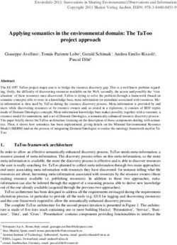 APPLYING SEMANTICS IN THE ENVIRONMENTAL DOMAIN: THE TATOO PROJECT APPROACH
