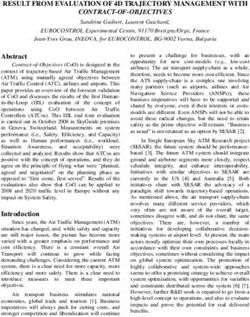 RESULT FROM EVALUATION OF 4D TRAJECTORY MANAGEMENT WITH