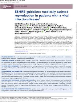 ESHRE guideline: medically assisted reproduction in patients with a viral infection/disease