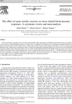 The effect of acute aerobic exercise on stress related blood pressure responses: A systematic review and meta-analysis