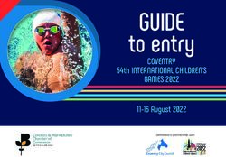 GUIDE to entry COVENTRY 54th INTERNATIONAL CHILDREN'S GAMES 2022 - 11-16 August 2022 - International Children's Games Coventry 2022