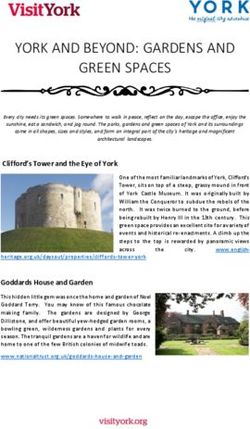 YORK AND BEYOND: GARDENS AND GREEN SPACES - Visit York
